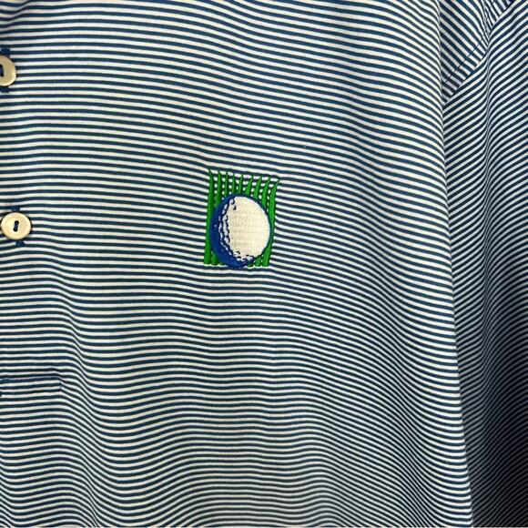 Lot of 2 Peter Millar Polo Performance Striped Golf Shirts Size Large - Picture 9 of 12
